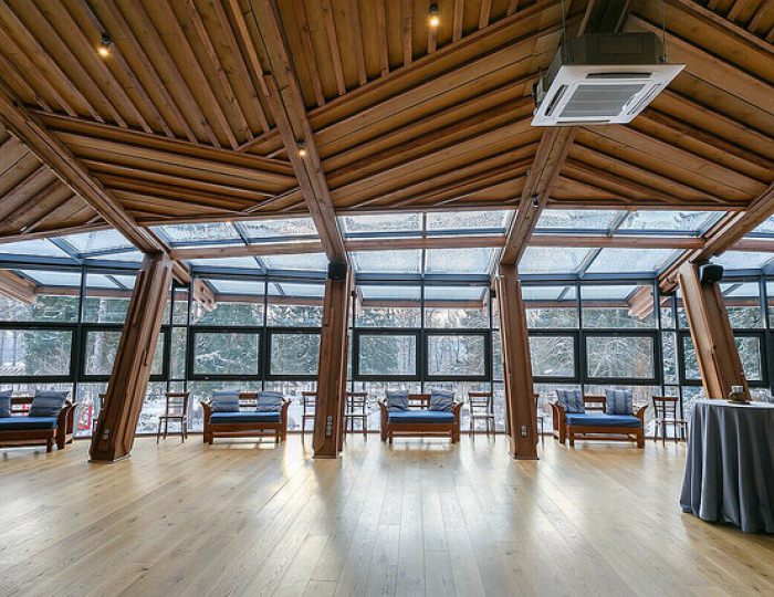 Веранда ресторана - Отель Welna Eco Spa Resort / Велна Эко Спа Резорт