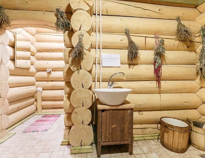 Русские бани на дровах - Отель Welna Eco Spa Resort / Велна Эко Спа Резорт