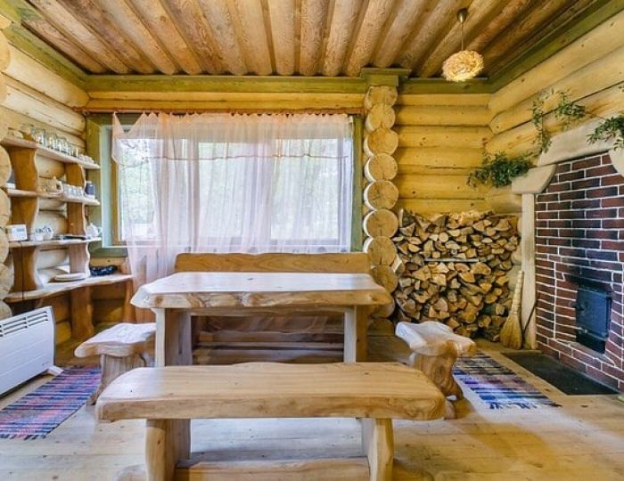 Русские бани на дровах - Отель Welna Eco Spa Resort / Велна Эко Спа Резорт