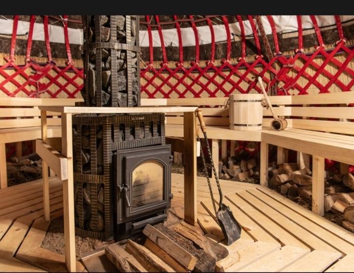 Русские бани на дровах - Отель Welna Eco Spa Resort / Велна Эко Спа Резорт