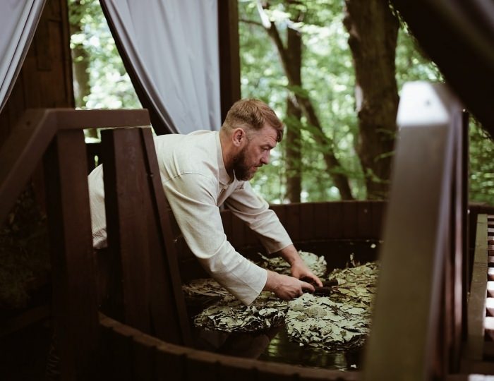 Русские бани на дровах - Отель Welna Eco Spa Resort / Велна Эко Спа Резорт