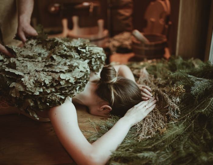 Русские бани на дровах - Отель Welna Eco Spa Resort / Велна Эко Спа Резорт